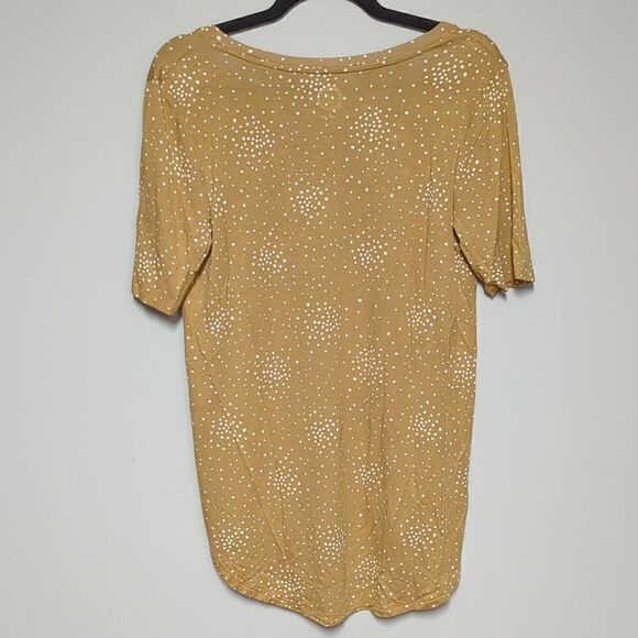 Maurices Camel Short Sleeve Blouse - Picture 3 of 5